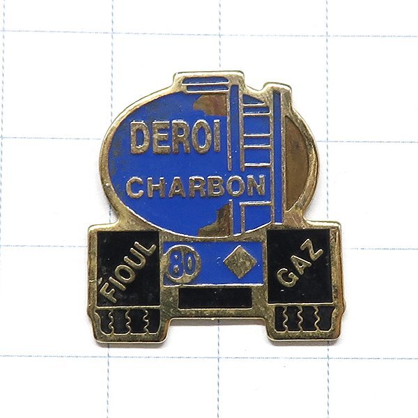 DKG★ PINS ピンズ ピンバッチ ピンバッジ ピンバッヂ P1992 DEROI CHARBON FIOUL GAZ デロイ拍卖