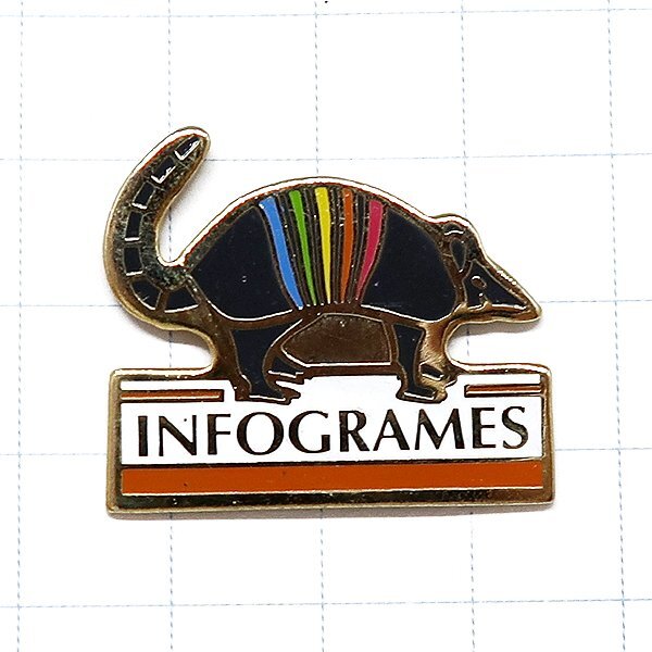 DKG★ PINS ピンズ ピンバッチ ピンバッジ ピンバッヂ P1871 INFOGRAMES インフォグラム アルマジロ ゲームメーカー拍卖