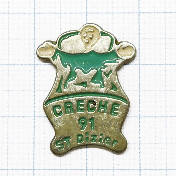 DKG P2871★ PINS ピンズ ピンバッチ ピンバッジ ピンバッヂ CRECHE 91 ST Diziar クレシュ サン=ディジエ 保育所 託児所 お昼寝拍卖