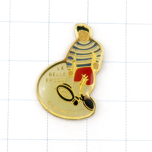 DKG★ PINS ピンズ ピンバッチ ピンバッジ ピンバッヂ フランス P1481 LA BELLE EPOQUE COMINES IFI ベル・エポック 良き時代 少年拍卖