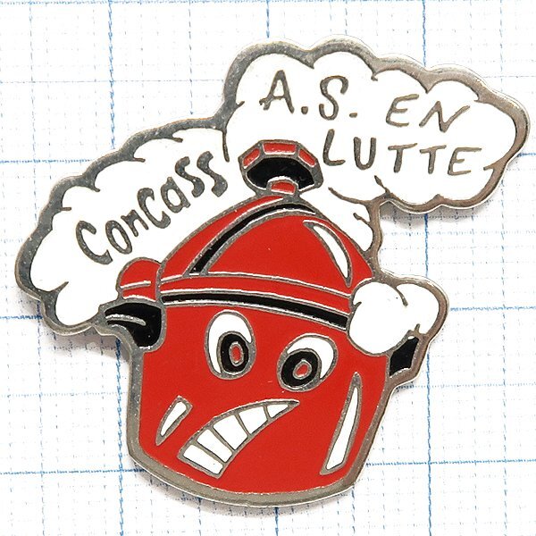 DKG★ PINS ピンズ ピンバッチ ピンバッジ ピンバッヂ P2775 Concass A.S.EN LUTTE 圧力鍋 赤色 圧力 鍋 レッド拍卖