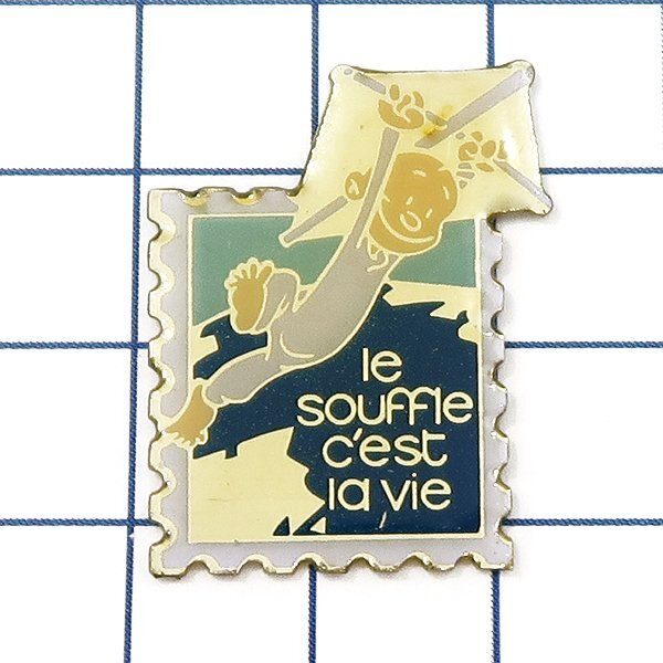DKG★ PINS ピンズ ピンバッチ ピンバッジ ピンバッヂ P2396 le souffle c'est la vie 凧につかまる子供拍卖