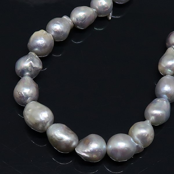 DKG★送料無料 PNC2★ 真珠 バロックパール 真珠連 ネックレス パールネックレス 約38cm パール 珠 約7~8mm バロックパールネックレス拍卖