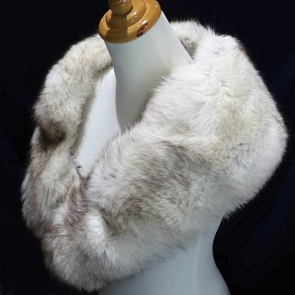 DKG★送料無料★ SAGA FOX サガフォックス ファーショール 毛皮 リアルファー 襟巻 ① SAGAFOX サガ フォックス ティペット 毛皮ショール拍卖