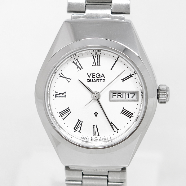 DKG★送料無料★稼働品 CITIZEN シチズン VEGA ベガ 曜日 日付 デイデイト レディース クォーツ 腕時計 8508-390431拍卖