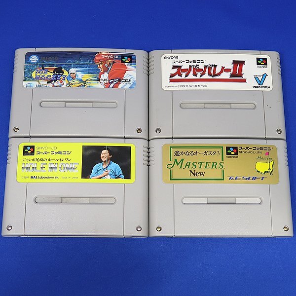 DKG★送料無料 BSF8★ スーパーファミコン ソフト スポーツ ゲーム 4本 ゴルフ バレー アイスホッケー SFC スーファミ カセット拍卖