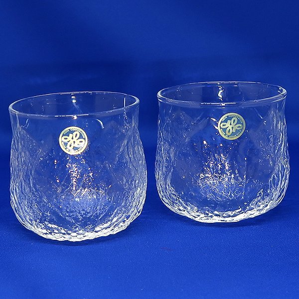 ★DKG★送料無料★ 未使用 HOYA ホヤ グラス 冷茶グラス ペア 昭和レトロ ホヤコーポレーション 日本製 ガラス ロックグラス コップ 2個拍卖
