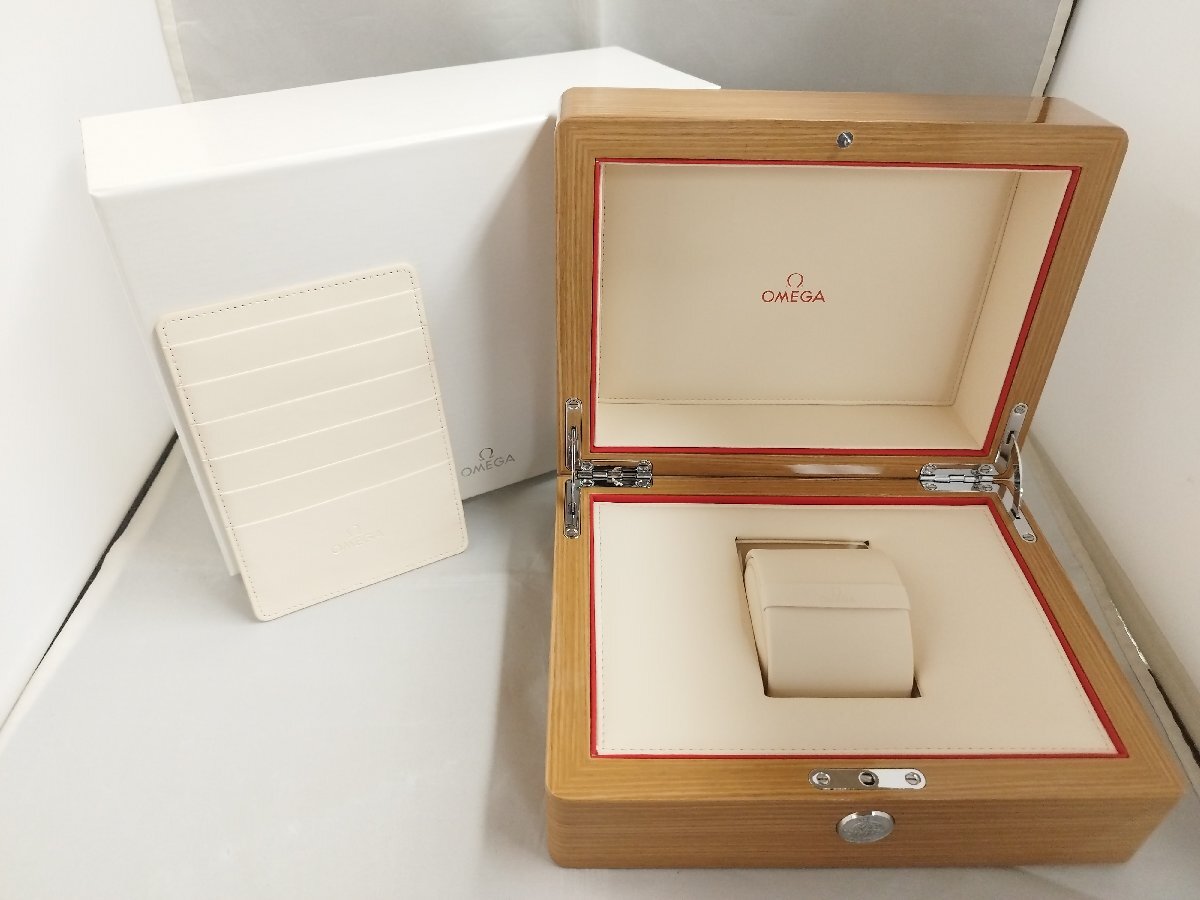 【時計王】OMEGA オメガ 未使用 純正ボックス 3番 2015年 メンズモデル カードホルダー付属 時計箱 ケース 税別 送料別拍卖