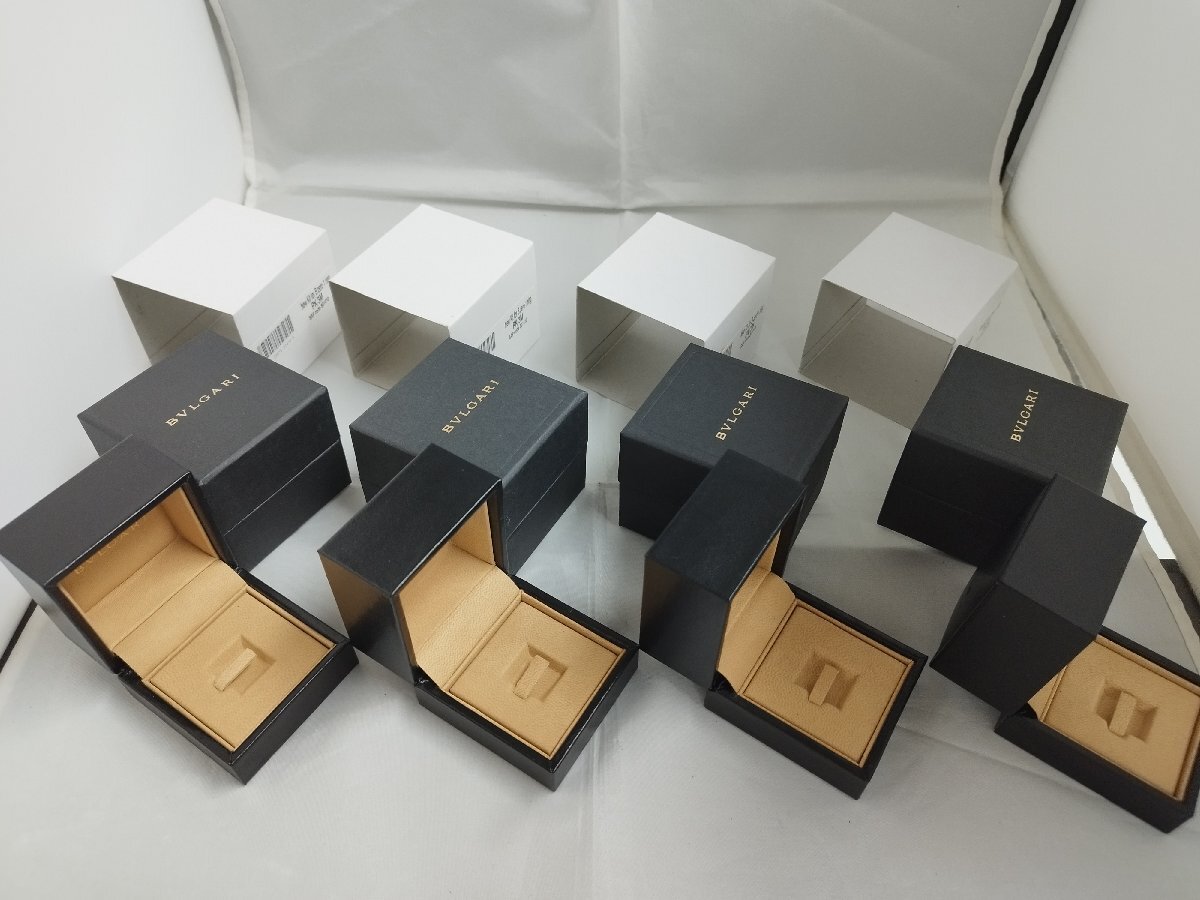 箱のみ ブルガリ BVLGARI 未使用保管品 B-Zero1リングボックス PK/3M 4個セット 指輪ケース 税別 送料別 純正拍卖