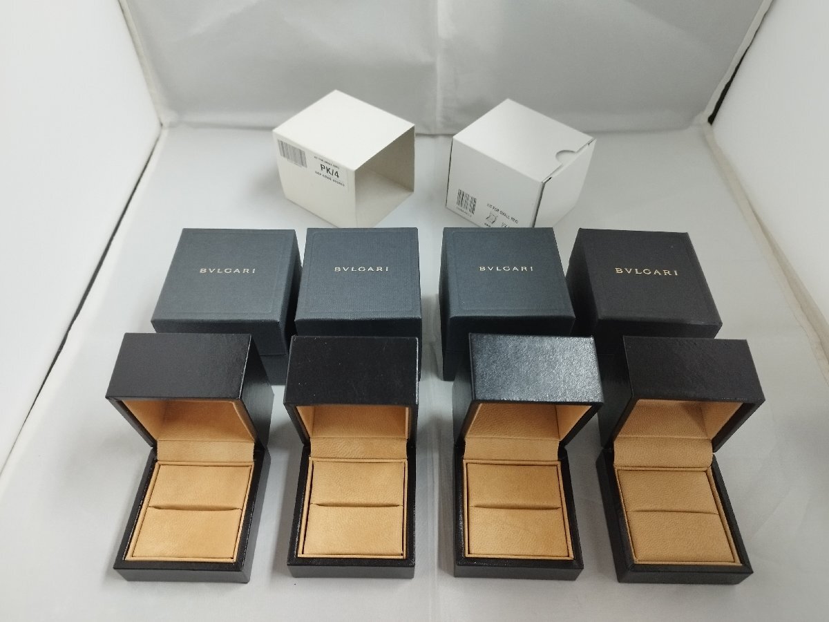 箱のみ ブルガリ BVLGARI 未使用保管品 リングボックス PK/4 4個セット スモールリング 指輪ケース 税別 送料別 純正拍卖