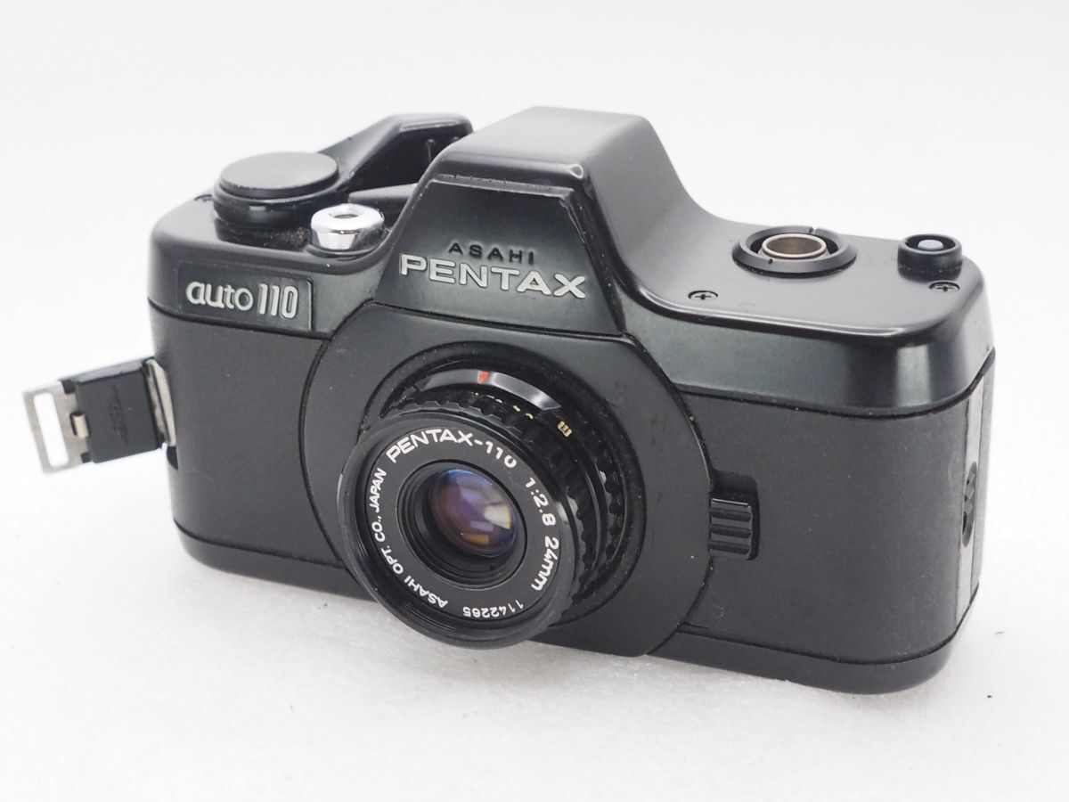★訳あり特価★ PENTAX ペンタックス auto 110 (1217409) + PENTAX-110 24mm F2.8 (1142265) ★シャッターOK、一部動作不具合あり★ k48拍卖