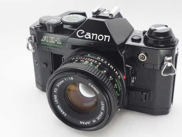 ★訳あり特価★ CANON キャノン AE-1 PROGRAM (2642930) + NEW FD 50mm F1.8 (4498385) ★動作不良★ k70拍卖
