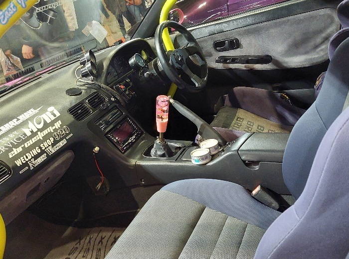 出展商品 再入荷 ラメ入りSAKURA桜 90’sJDM シフトノブ 180SX ドリフト カスタム 水中花 拍卖