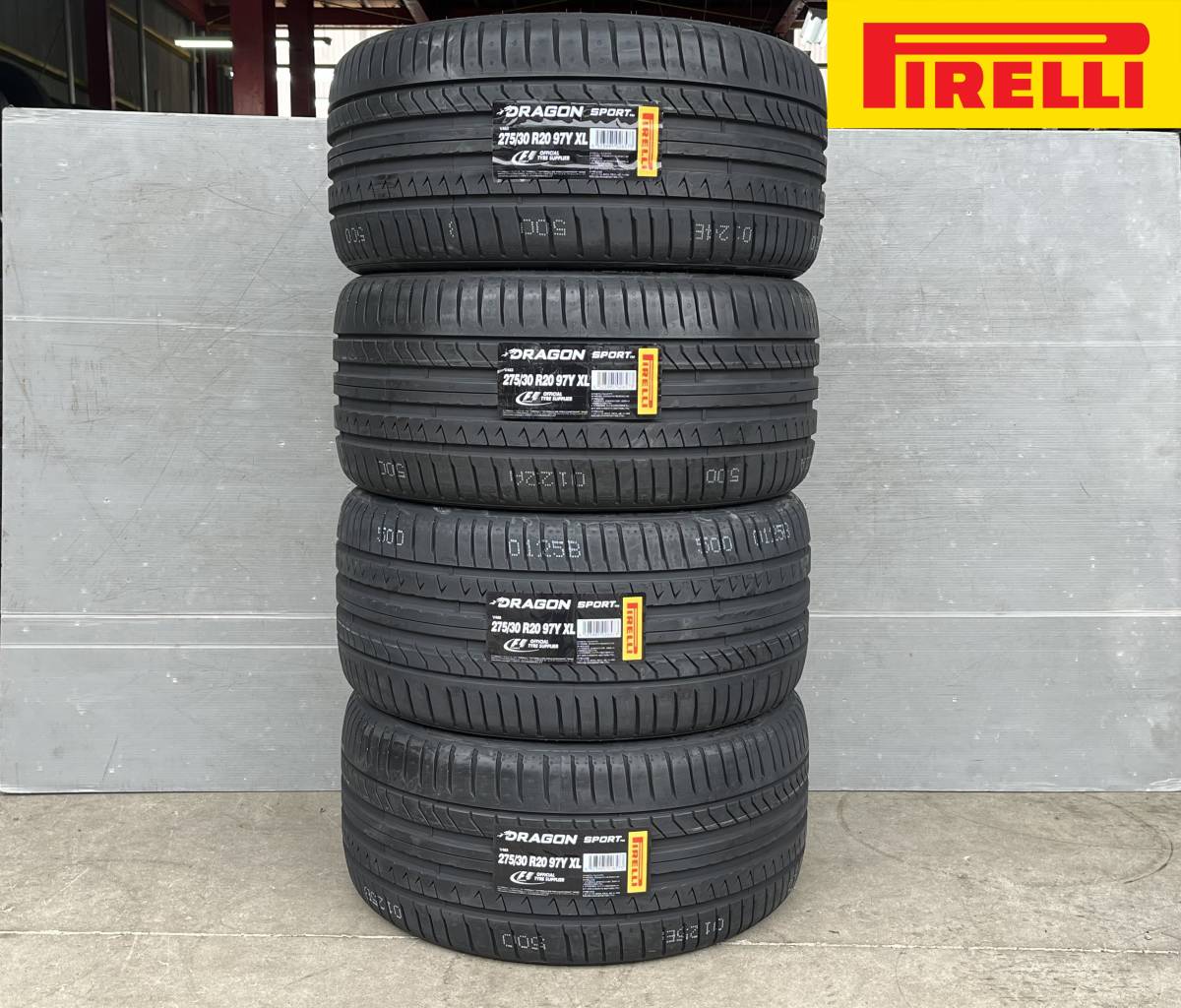 新品2本 の場合送料込¥37600 ピレリ PIRELLI DRAGON SPORT 2022年製 275/30R20 97Y XL拍卖