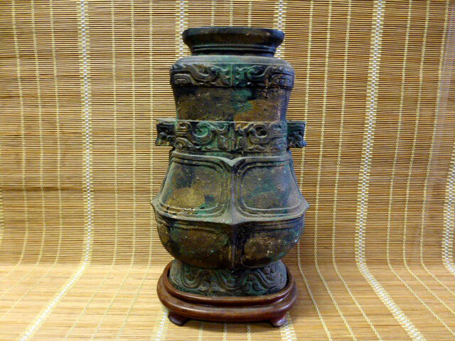アンティーク 時代 古鉄 壺 ディスプレイ 古物拍卖