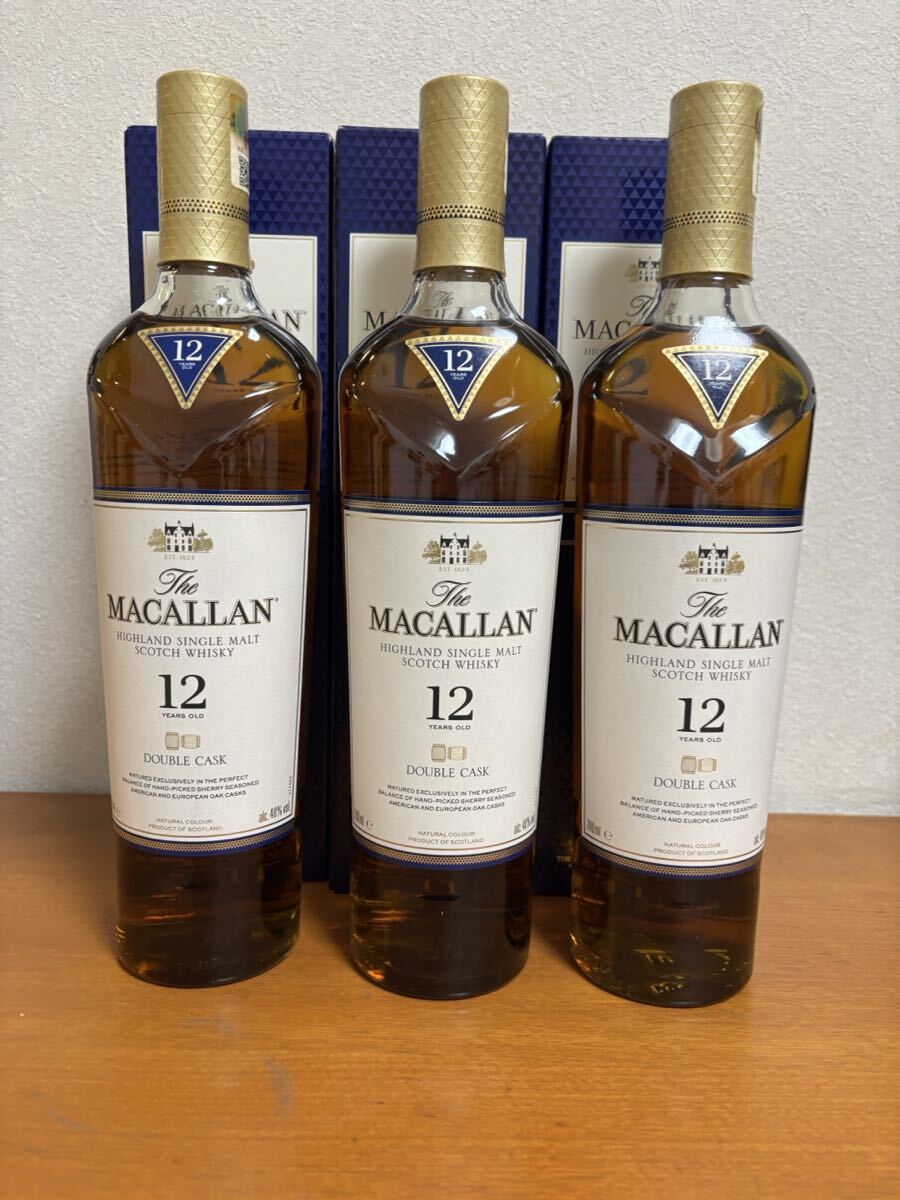 マッカラン 12年ダブルカスク3本セット 未開栓箱付拍卖