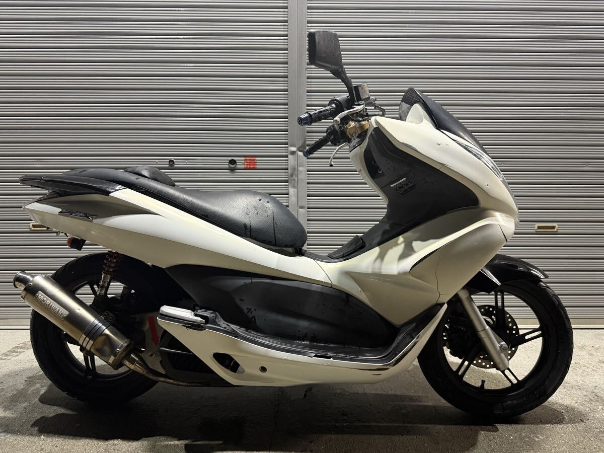ホンダ  PCX125 JF28 エンジン実働 ボアアップ170cc 始動動画あり! カスタムベースなどに!! モリワキマフラー 兵庫県宝塚市拍卖