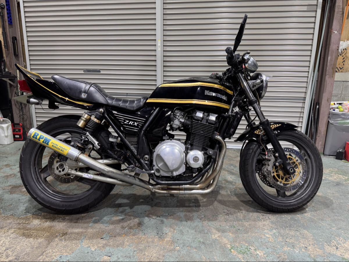 カワサキ ZRX ZRXII 実働 RPM管 外装塗装済 車検あり! マーシャル フルカスタム 始動動画あり 自走引き取り可能 兵庫県宝塚市 拍卖