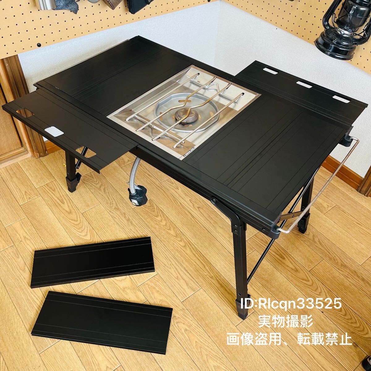 スノーピークIGT規格 折りたたみ 3ユニット テーブルと天板8枚セット アルミ合金製 4kg キャンプ アウトドア82.5×54×44-65cm 収納付き拍卖