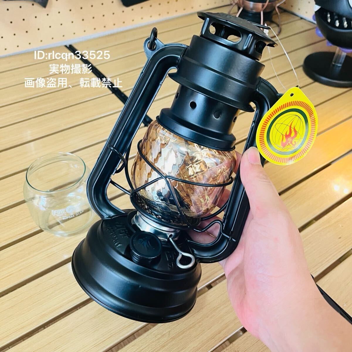 超激レア 高品質 キャンプ 灯油ランタン オイルランプ 艶消鉄製亜鉛メッキ アウトドア 野外登山 交換用ランプシェード付 高25cm 拍卖