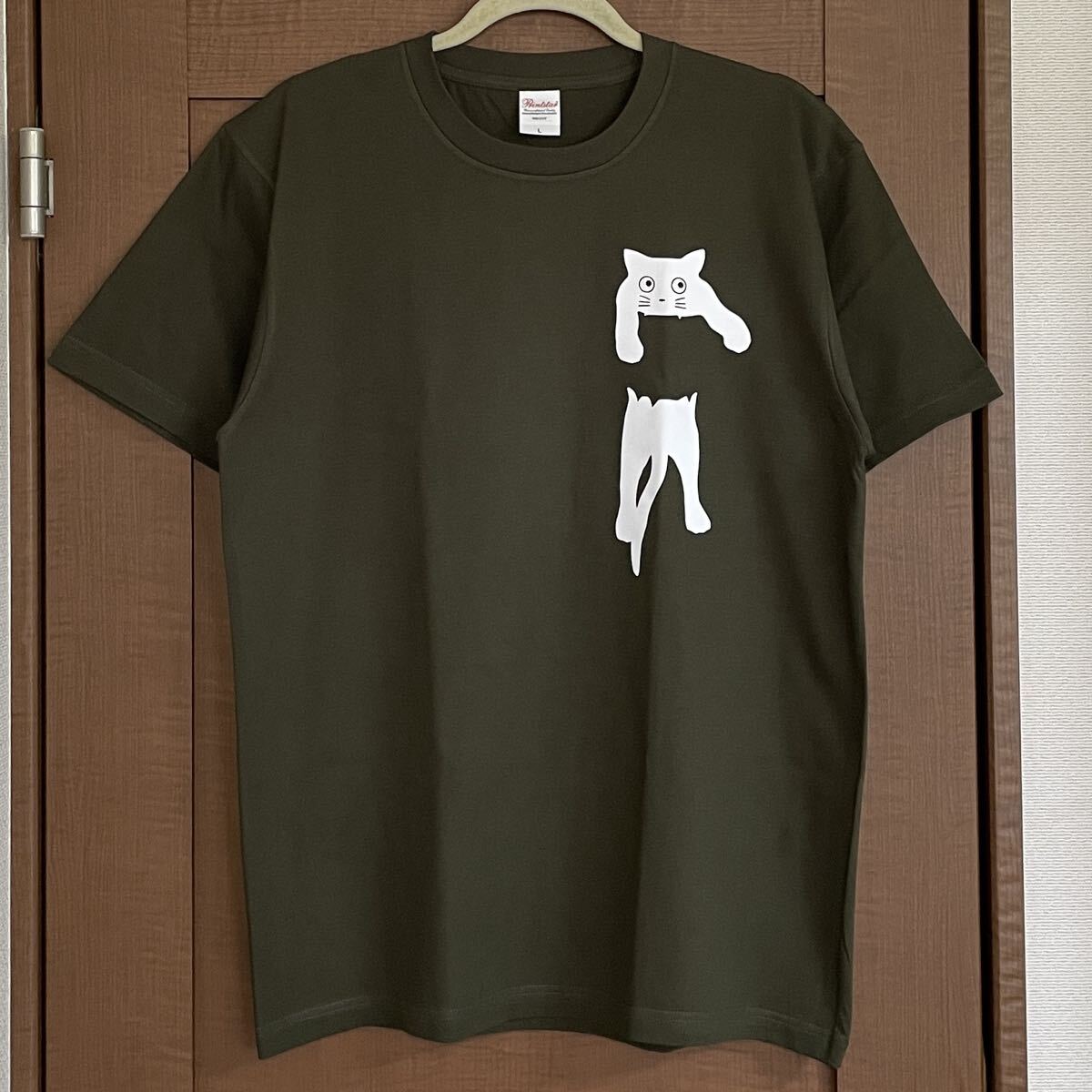 Tシャツ 猫 Lサイズ 半袖 メンズ レディース ジュニア ティシャツ ねこ ネコ おもしろ 半袖Tシャツ拍卖