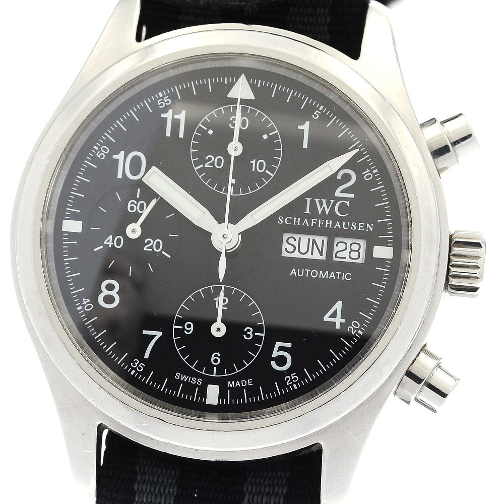 IWC IWC SCHAFFHAUSEN IW370603 パイロットウォッチ フリーガー デイデイト クロノグラフ 自動巻き メンズ 保証書付き_910801拍卖