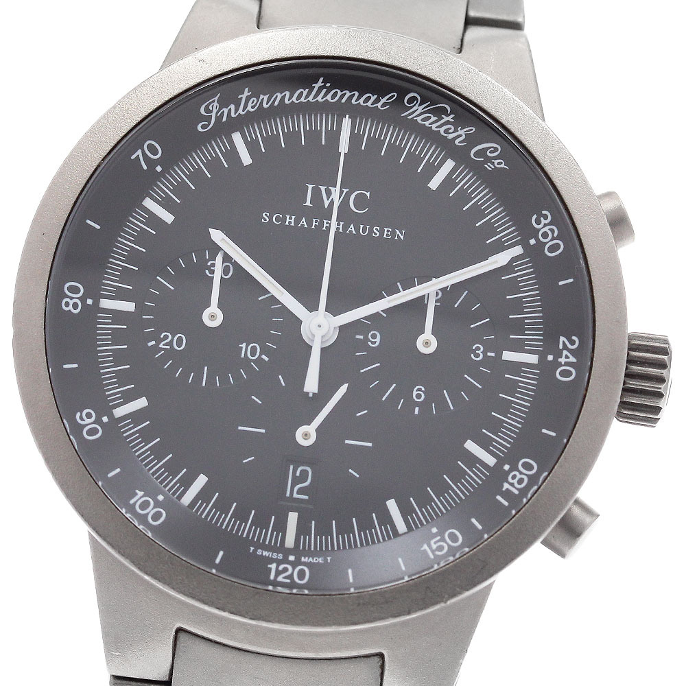 IWC SCHAFFHAUSEN IW372701 GST デイト クロノグラフ クォーツ メンズ _886215拍卖