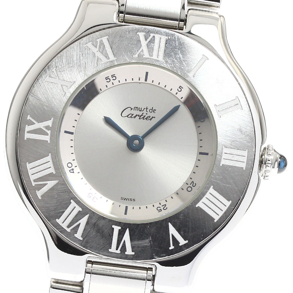 カルティエ CARTIER W10110T2 マスト21 LM クォーツ ボーイズ _912512拍卖