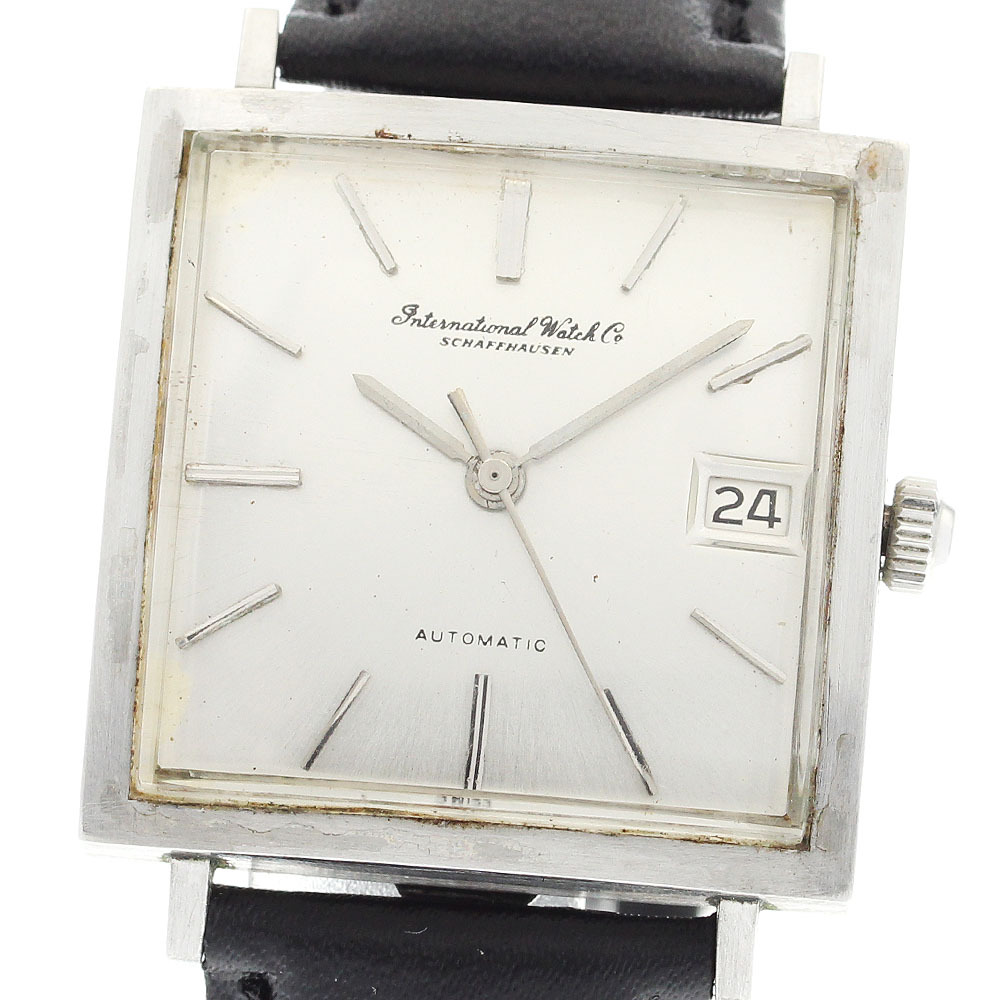 IWC SCHAFFHAUSEN R1160AD デイト スクエア Cal.8541 リダンダイアル 自動巻き メンズ _914244拍卖