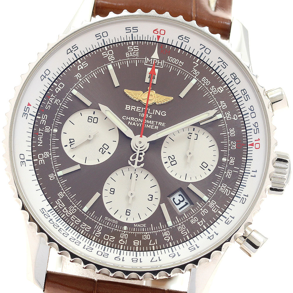 ブライトリング BREITLING AB0121 ナビタイマー 01 クロノグラフ 1000本限定 自動巻き メンズ 良品 _914410拍卖