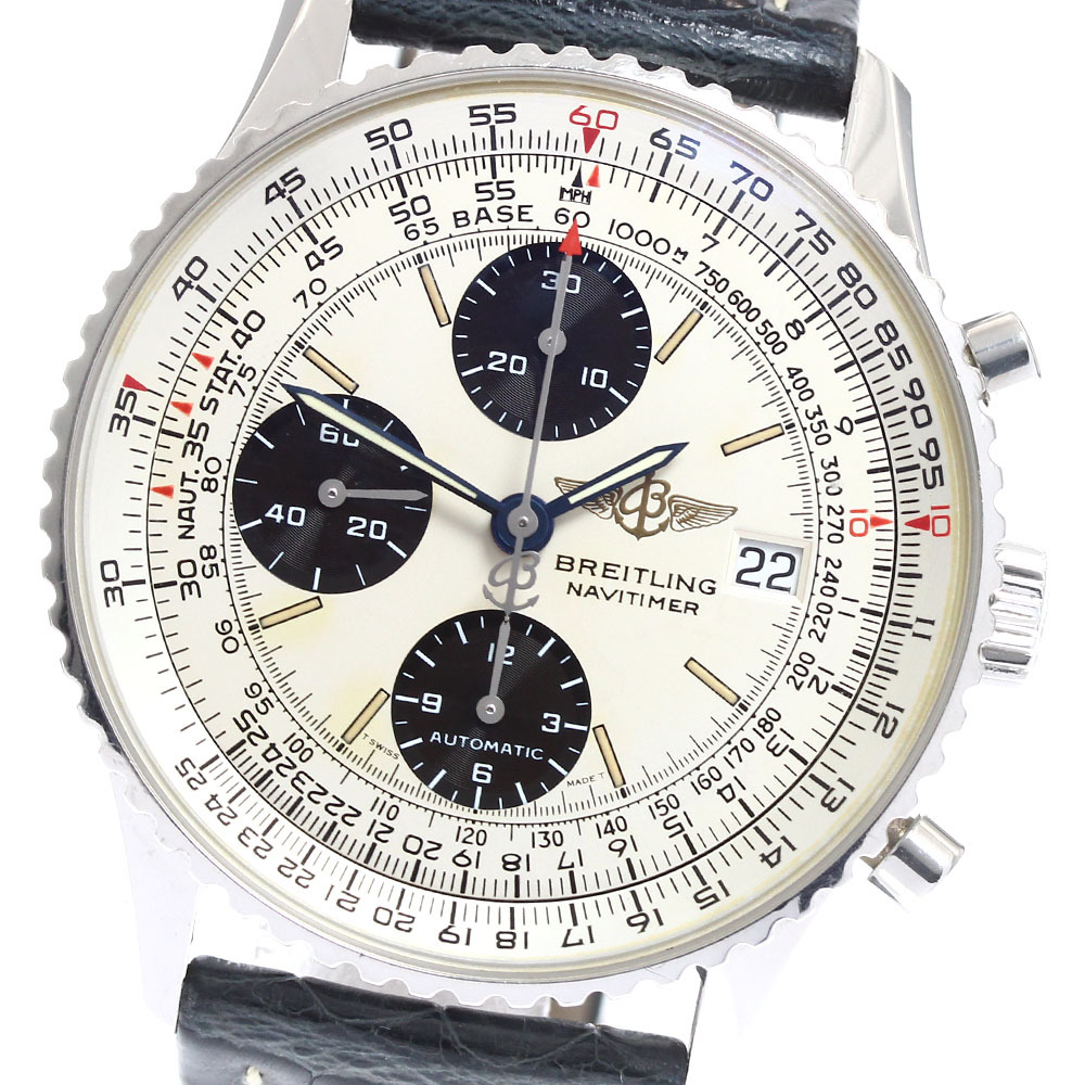 ブライトリング BREITLING A13022 オールドナビタイマー クロノグラフ デイト 自動巻き メンズ _914737拍卖
