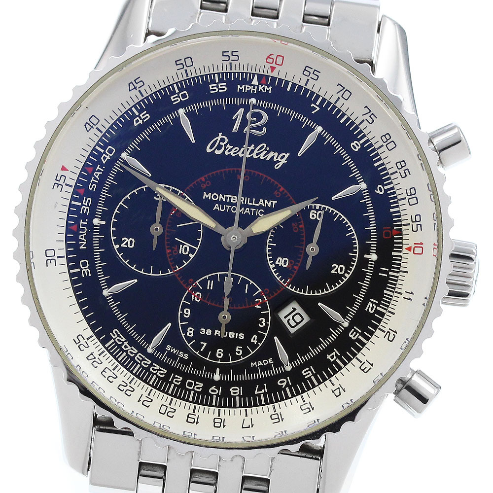 ブライトリング BREITLING A41330 ナビタイマー モンブリラン クロノグラフ 自動巻き メンズ _904449拍卖
