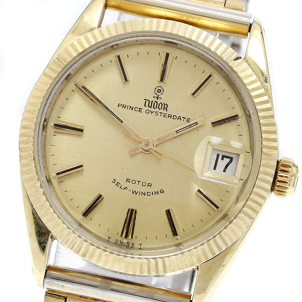 チュードル TUDOR 7990/5 プリンスオイスターデイト YGベゼル 自動巻き メンズ _910865拍卖