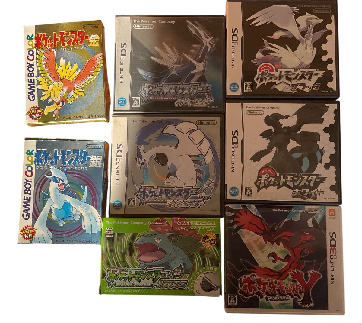 ポケモン Nintendo 任天堂 ニンテンドー ゲームボーイ アドバンス カラー DS 3DSソフト 空箱 まとめ売り 計8箱 ソフト無し コレクション拍卖