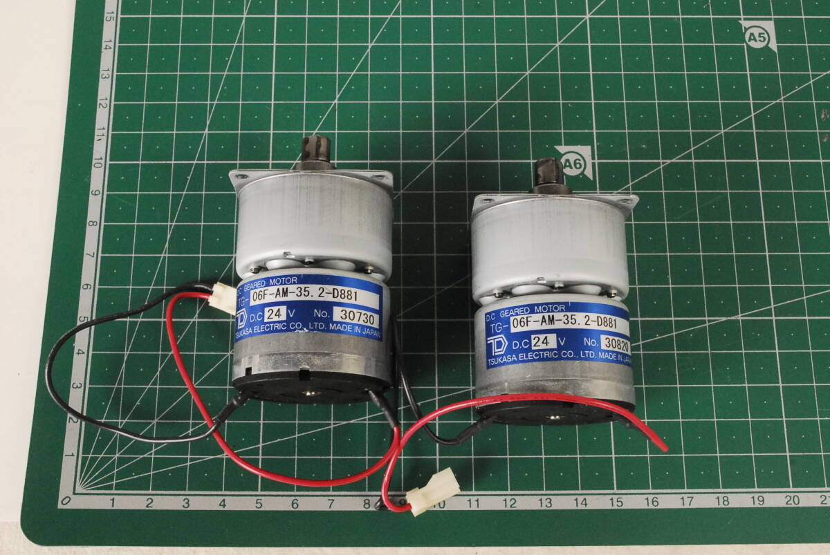 1805 TSUKASA TG-06F-AM-35 2-D881 2個 DC GEARED MOTOR TG-06F-AM-35.2-D881拍卖