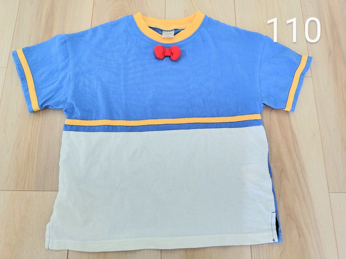 ドナルド 半袖Tシャツ 仮装 なりきり 110サイズ ディズニー拍卖