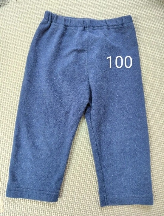 七分丈 レギンスパンツ 100サイズ デニムカラー 男の子 女の子拍卖