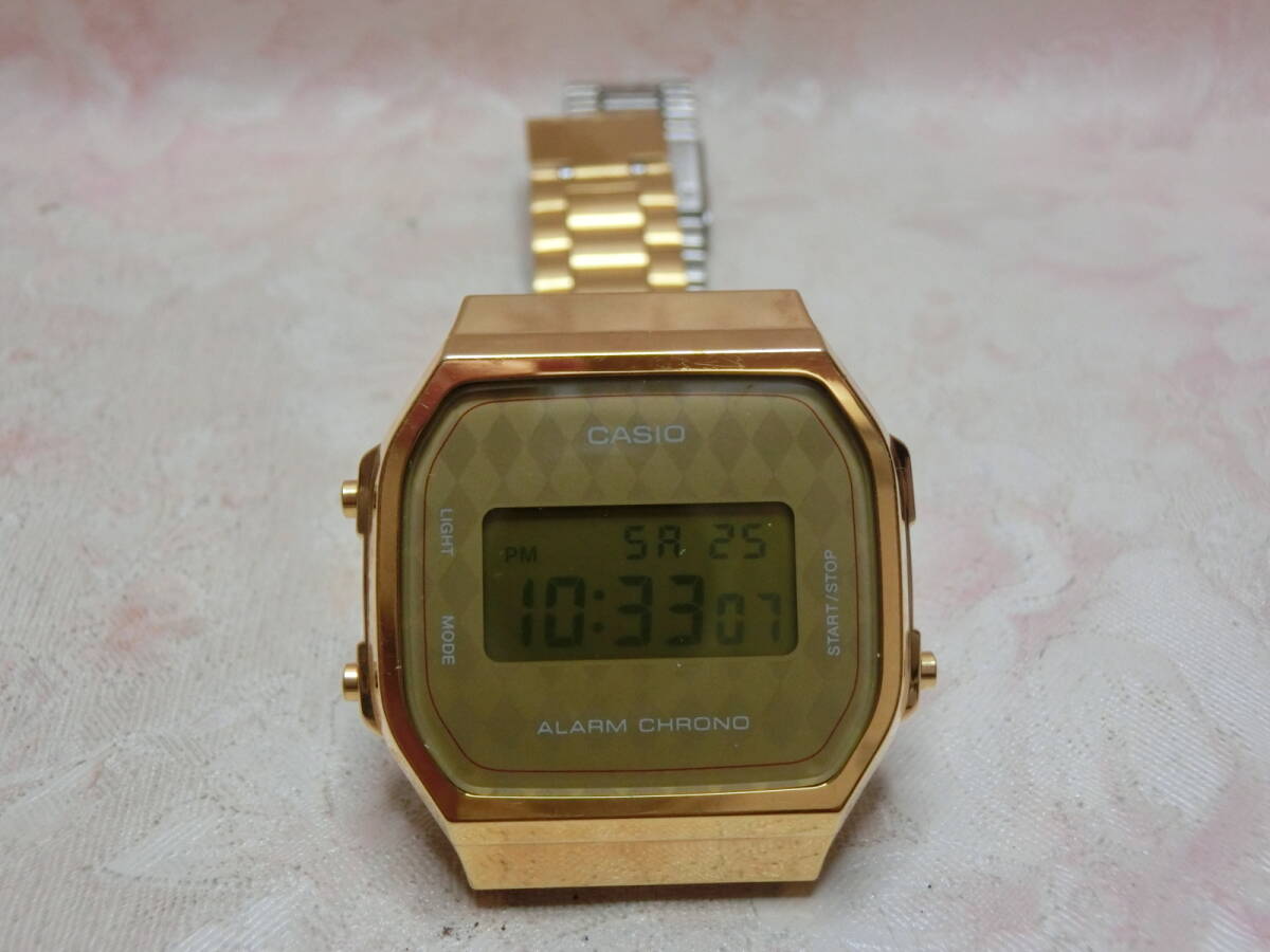 【中古品】CASIO デジタル 腕時計 A168 3298(現状品)6123拍卖