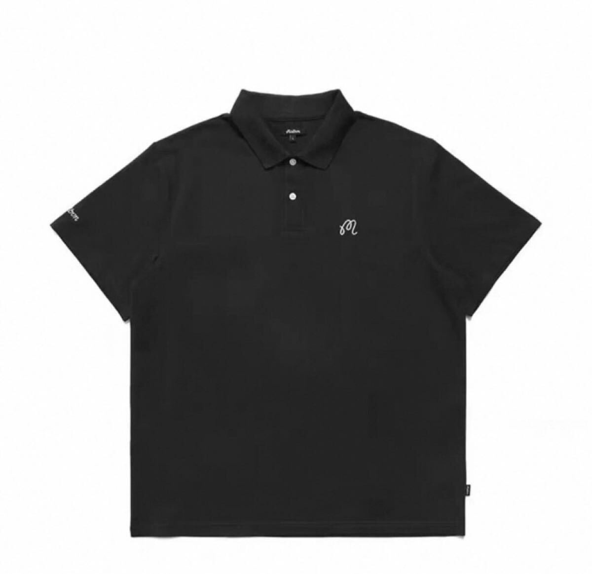今季新作 マルボンゴルフ MALBON GOLF  シャツ ポロシャツ ブラック M拍卖