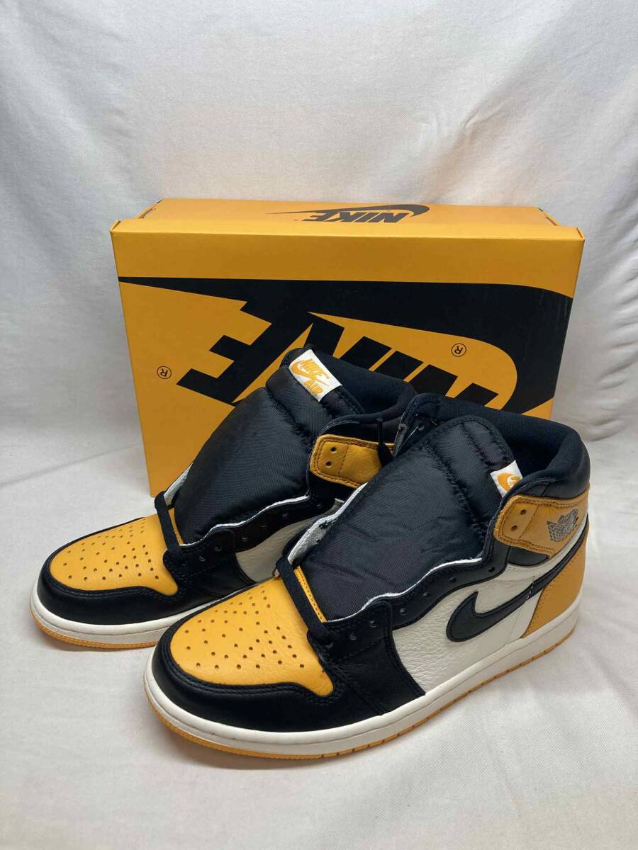 ■未使用 AJ1 RETRO HIGH OG TAXI ナイキ エアジョーダン レトロ ハイ タクシー 555088-711 US9 ●251001拍卖