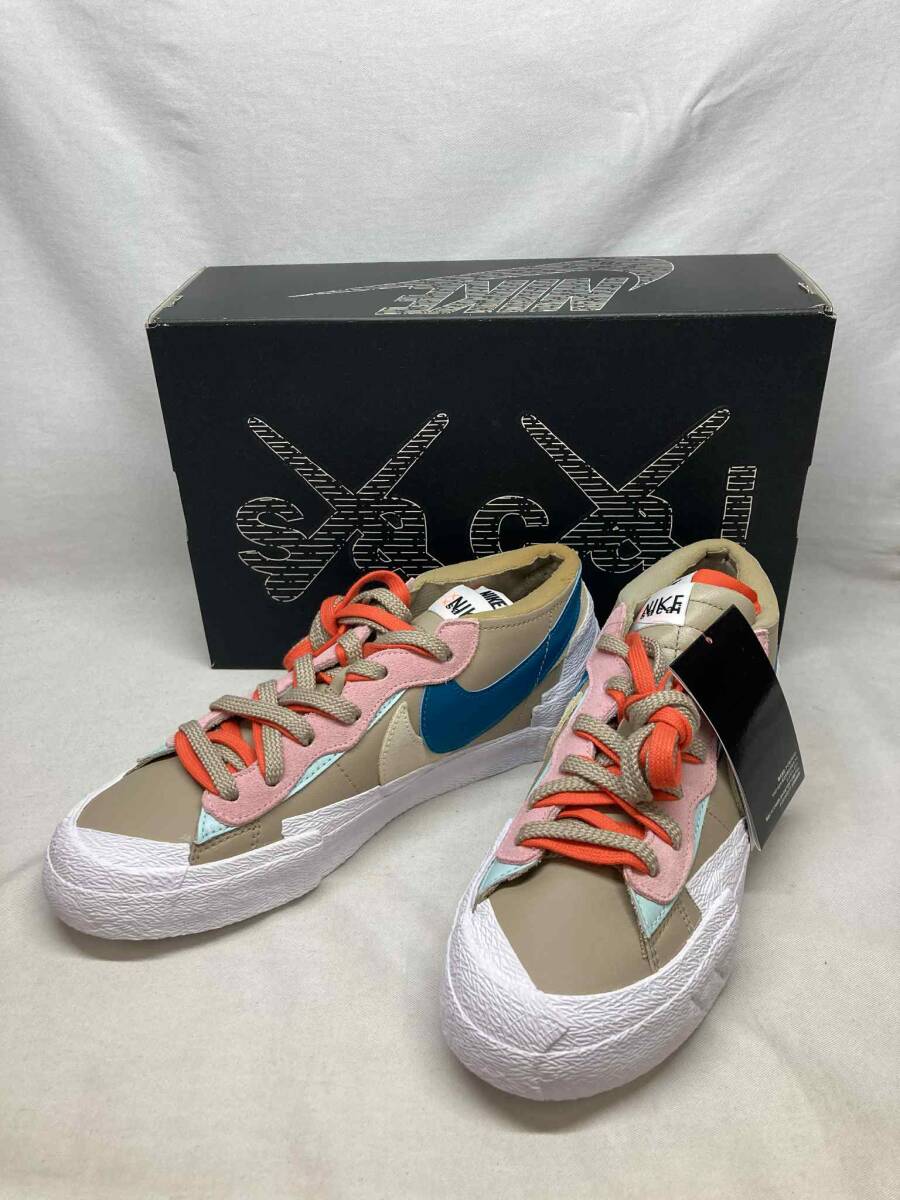 ■未使用 KAWS sacai Nike Blazer Low Reed カウズ サカイ ナイキ ブレーザー ロー リード DM7901-200 US9 ●251021拍卖