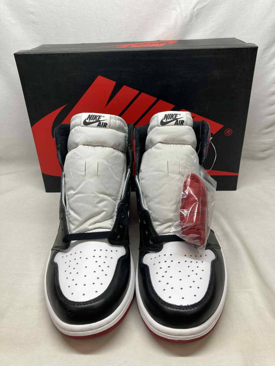 ■観賞用 未使用品 Nike AJ1 Retro High OG Black Toe レトロ ハイ ブラック トゥ 555088-125 US10.5 28.5cm ●250915拍卖