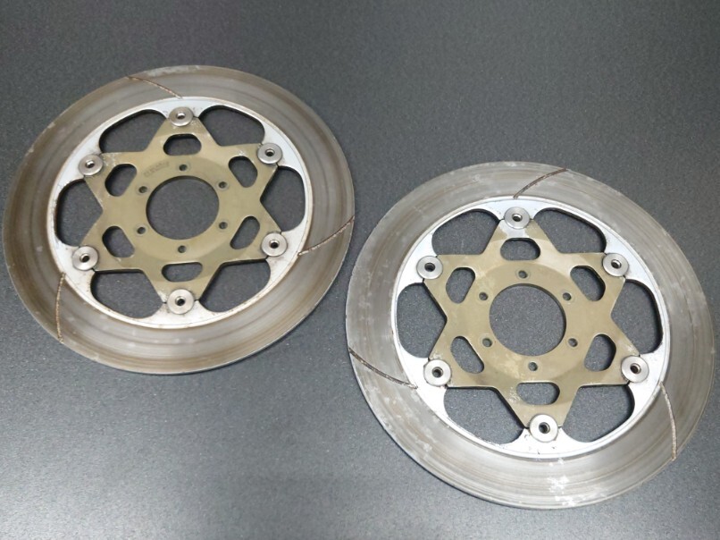 RS250R HRC NF5 87年レーサー純正サンスター製 フロント ブレーキ フローティング ディスク276mmローター 検NSR250 RS250R TZ250 NX5 NSF拍卖
