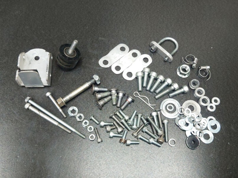 RS125R NX4 HRC4ミニ縦型エンジン 純正ネジ ボルト ゴム部品ASSYステー NSR50エイプ モンキーNSF100拍卖