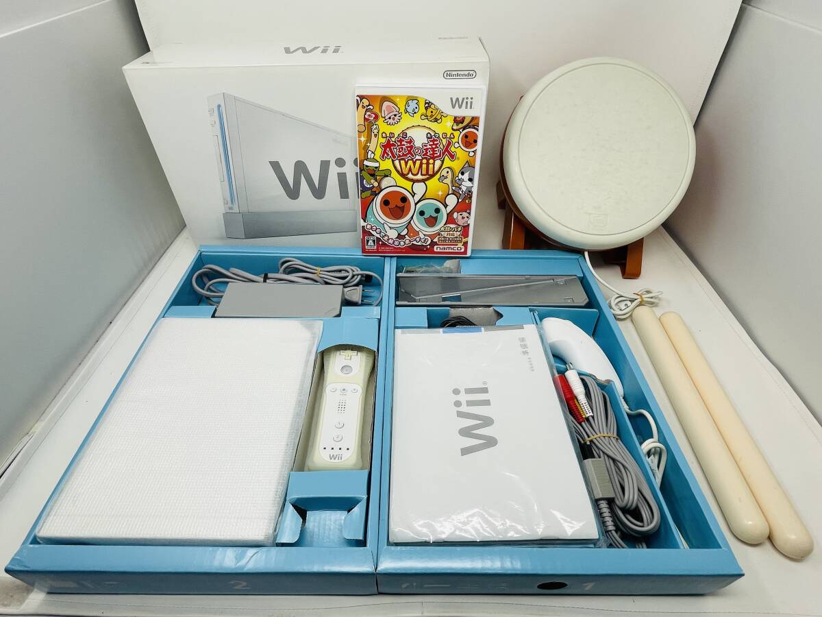 【太鼓の達人がすぐに遊べる】Wii 本体 セット (Z03拍卖