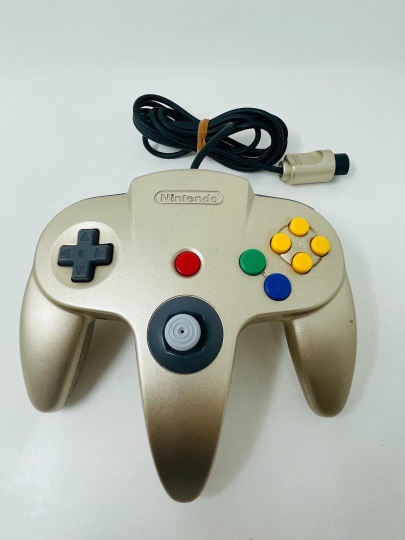 【動作品】ニンテンドー 64 コントローラー ゴールド★Nintendo 64 (Z02拍卖