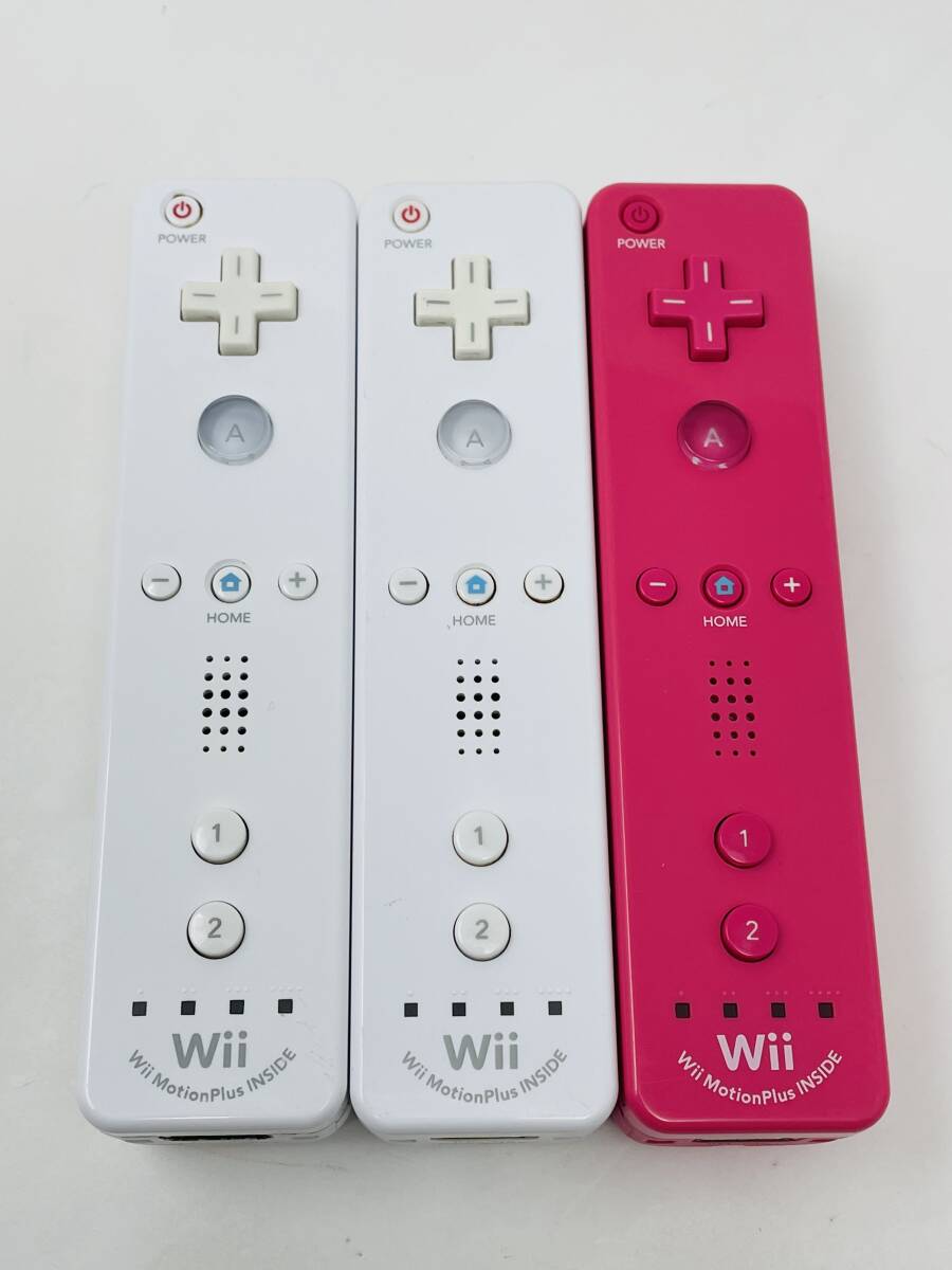 【動作品】Wii リモコンプラス シロ・ピンク 3個セット拍卖