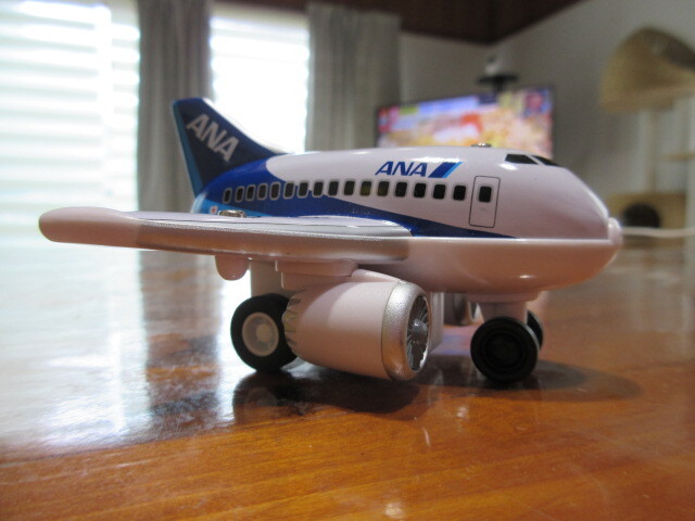 R071006 断捨離 処分「ANA 旅客機 ゼンマイ飛行機」保管品 USED拍卖