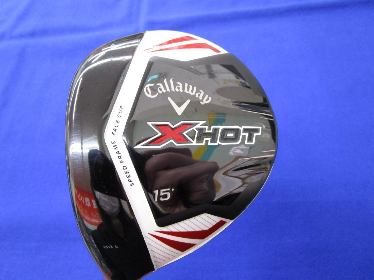 ● キャロウェイ X HOT PRO 2013 US レフティ 【 FW 15度 硬さ S 】 ツアーAD I-65c リシャフト 中古品 ●拍卖