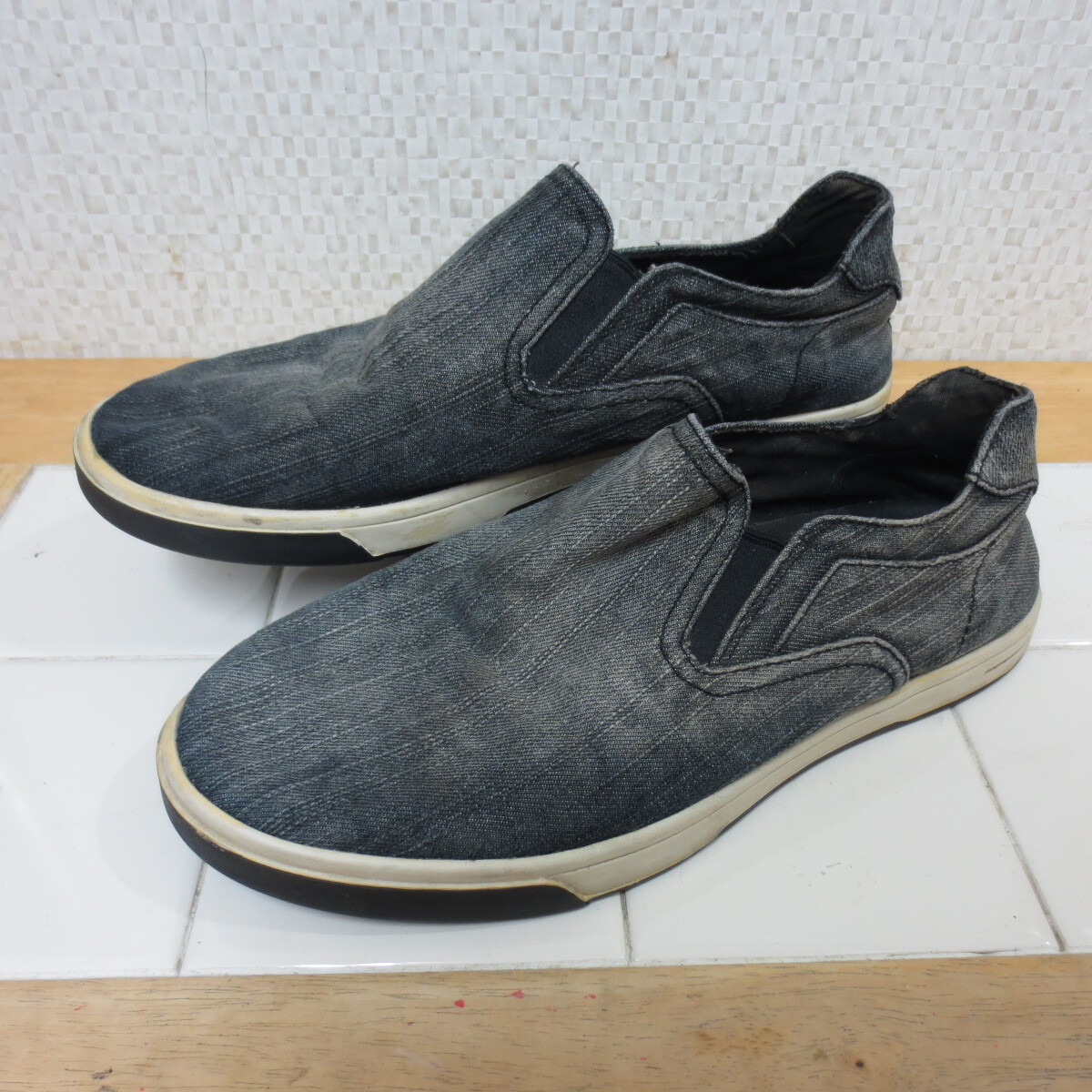 アグ ウォッシュド デニム 1011095 スリッポン 26㎝ M TOBIN WASHED DENIM 佐川急便700円 I10/1拍卖